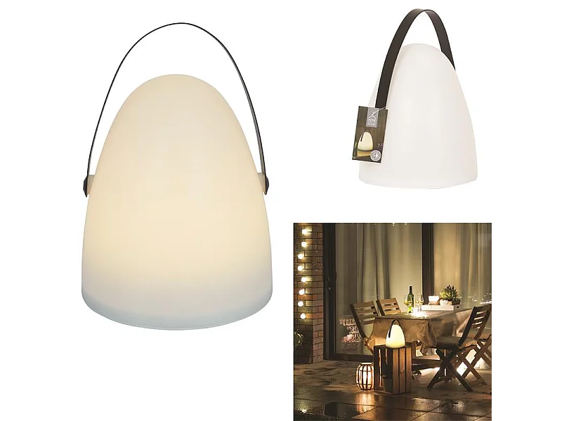 Lampe à Poser d'Extérieur "Poignée" 30cm Blanc
