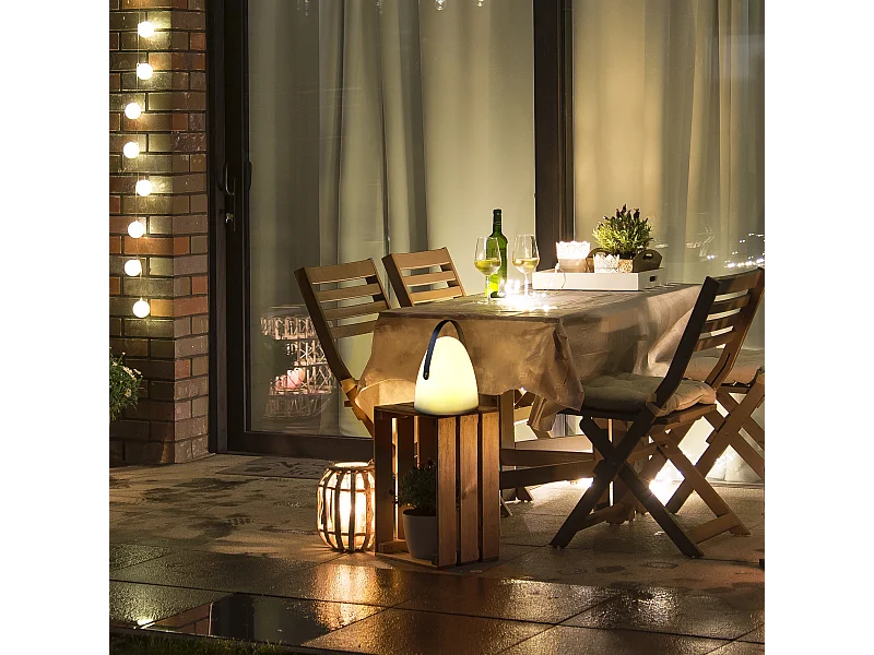 Lampe Exterieur Avec Poignee Blanc