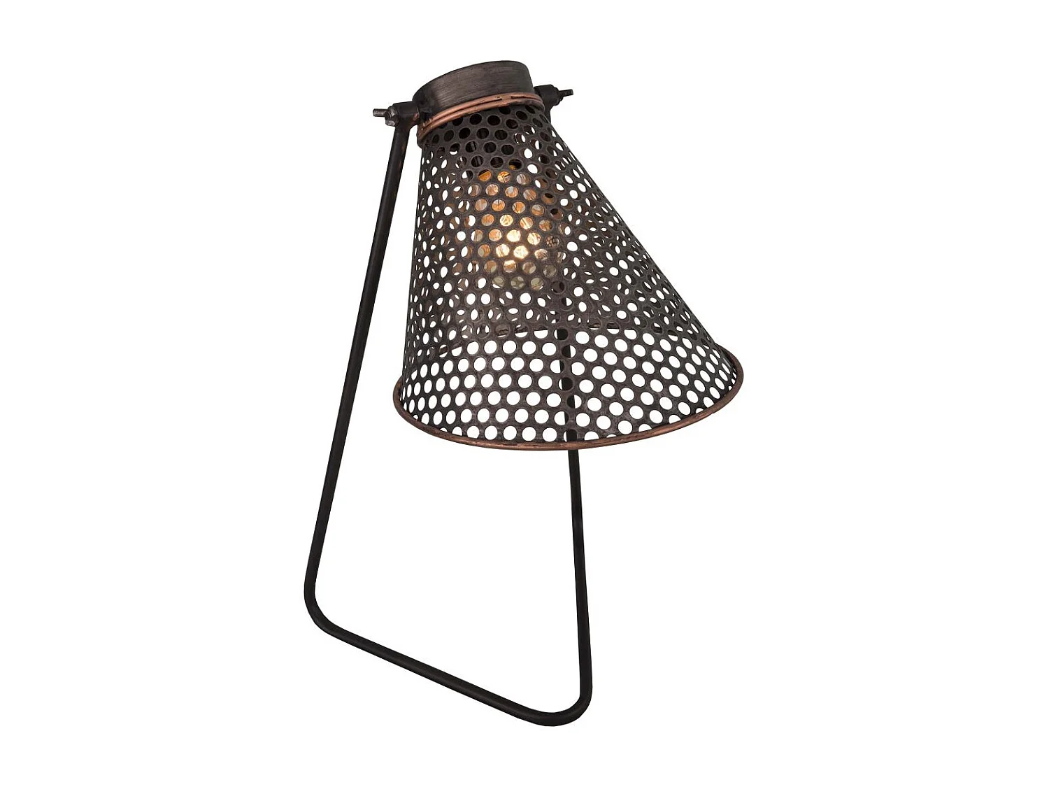 Lámpara industrial de hierro 22 x 47 cm