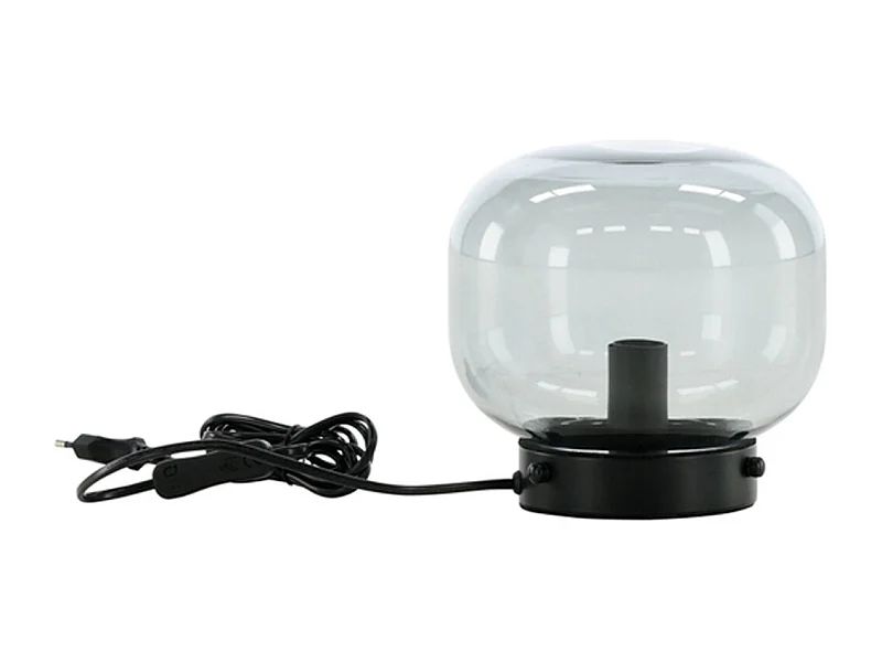 Lampe à Poser en Verre "Bollonelie" 19cm Noir