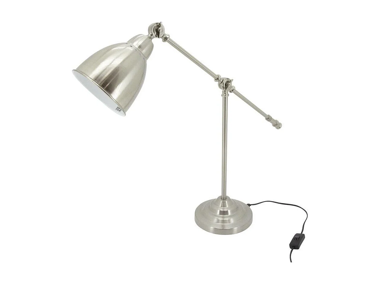 Lampe de bureau en acier brossé