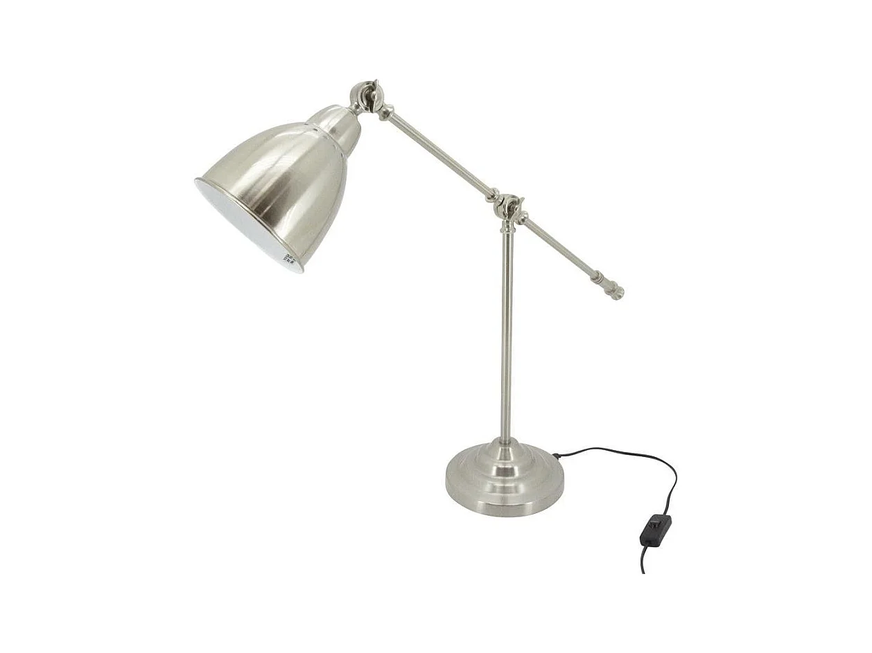 Lampe de bureau en acier brossé