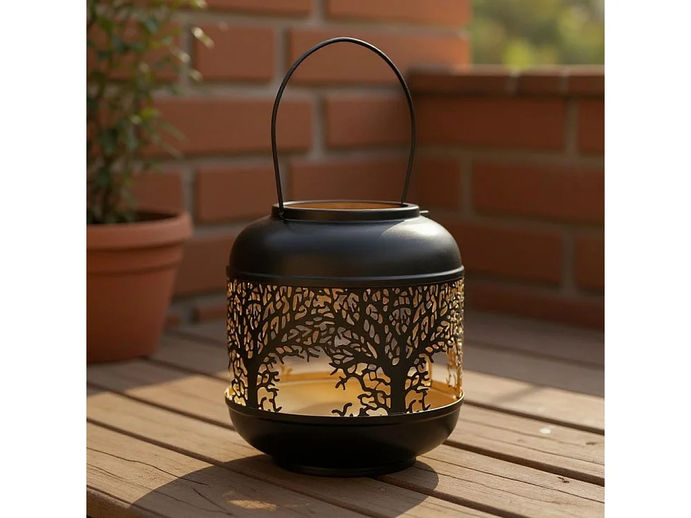 Lanterne photophore Tree of Life 22 x 19 cm