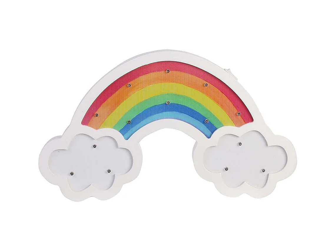 Arco iris luminoso de madera 35 cm