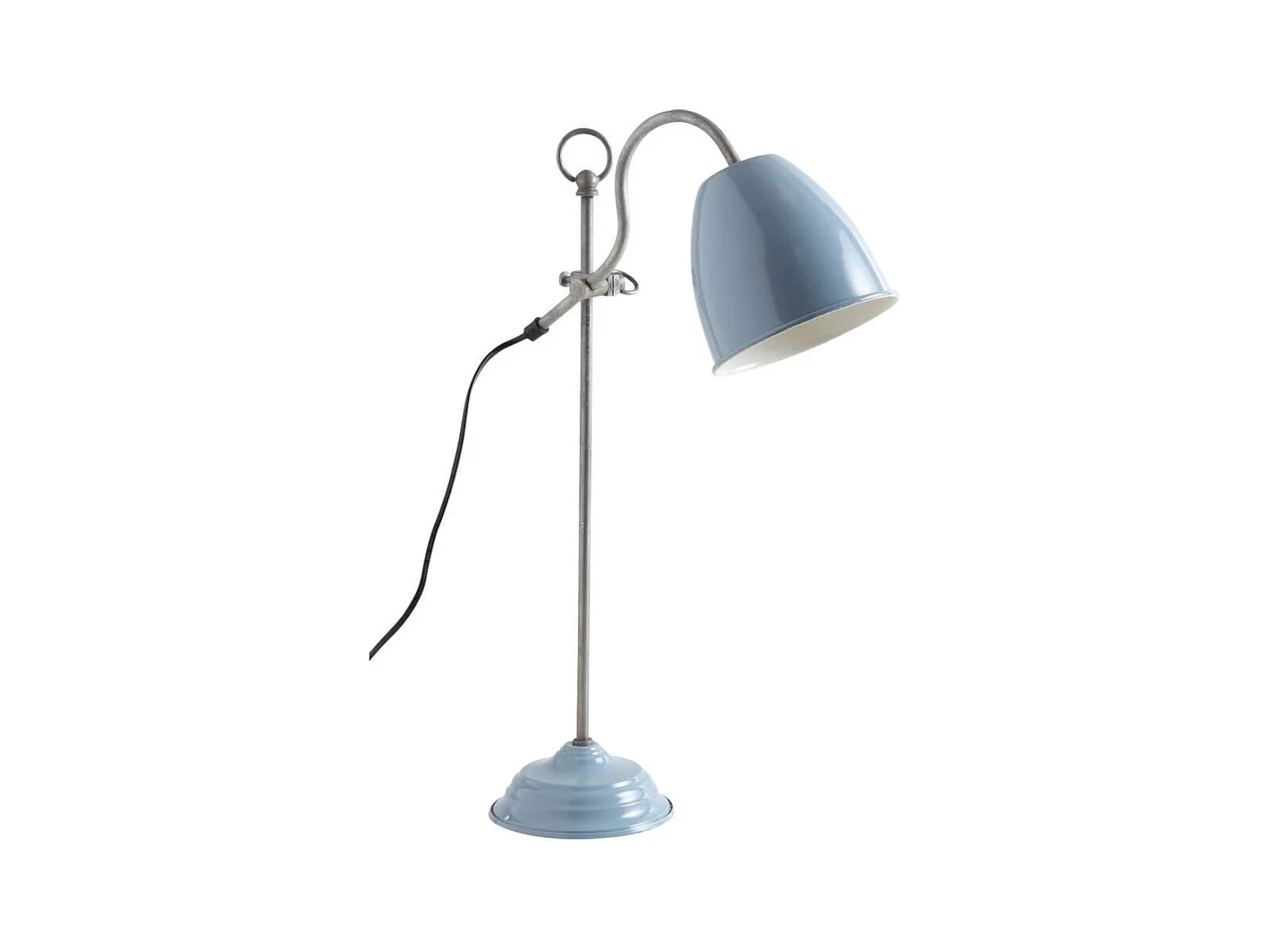 Lampe de bureau en métal laqué