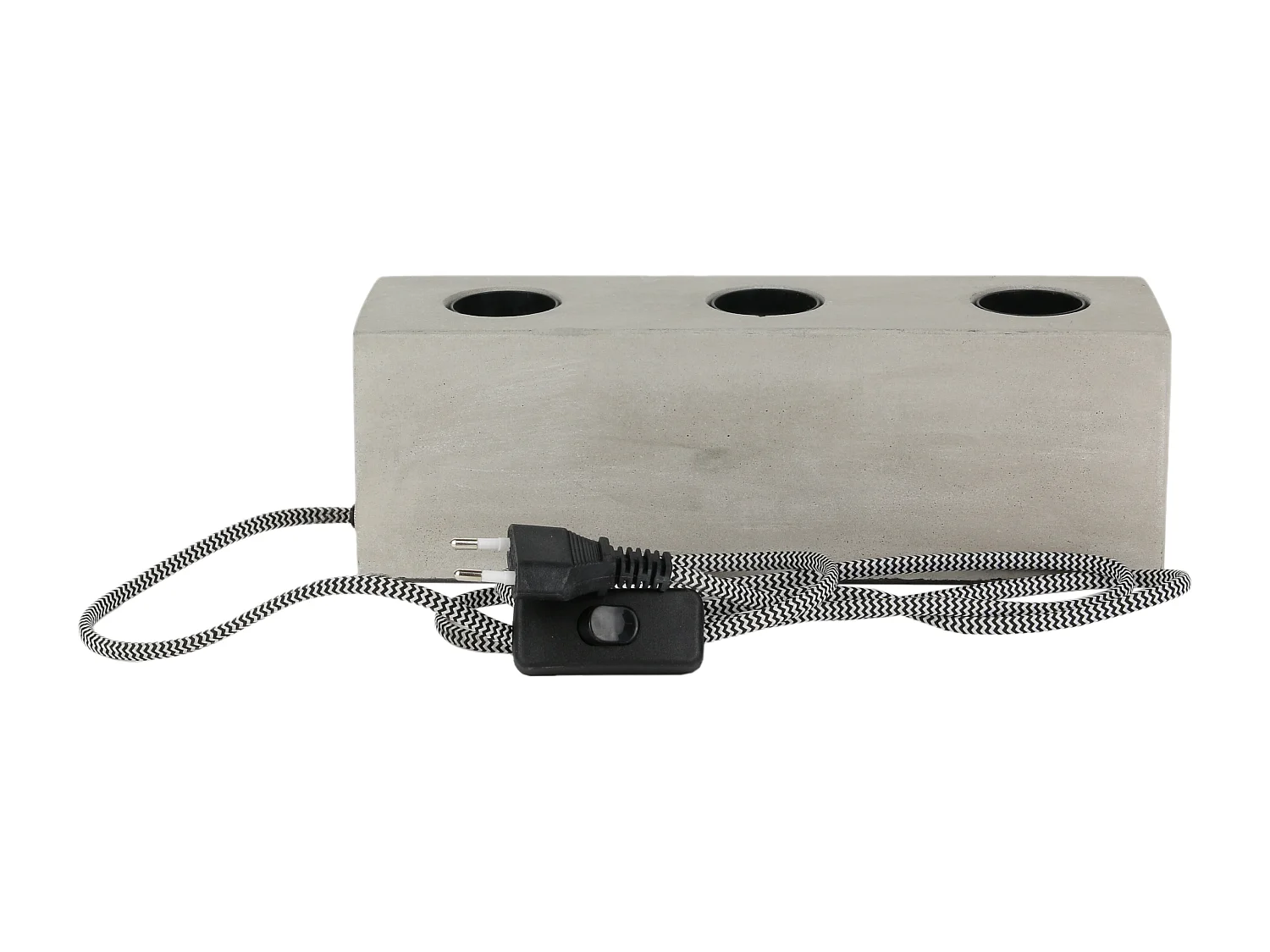 Lampe A Poser Beton 3 Ampoules Gris