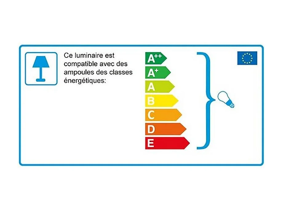 Lampe ronde à poser en métal noir avec intérieur doré Diamètre 36cm