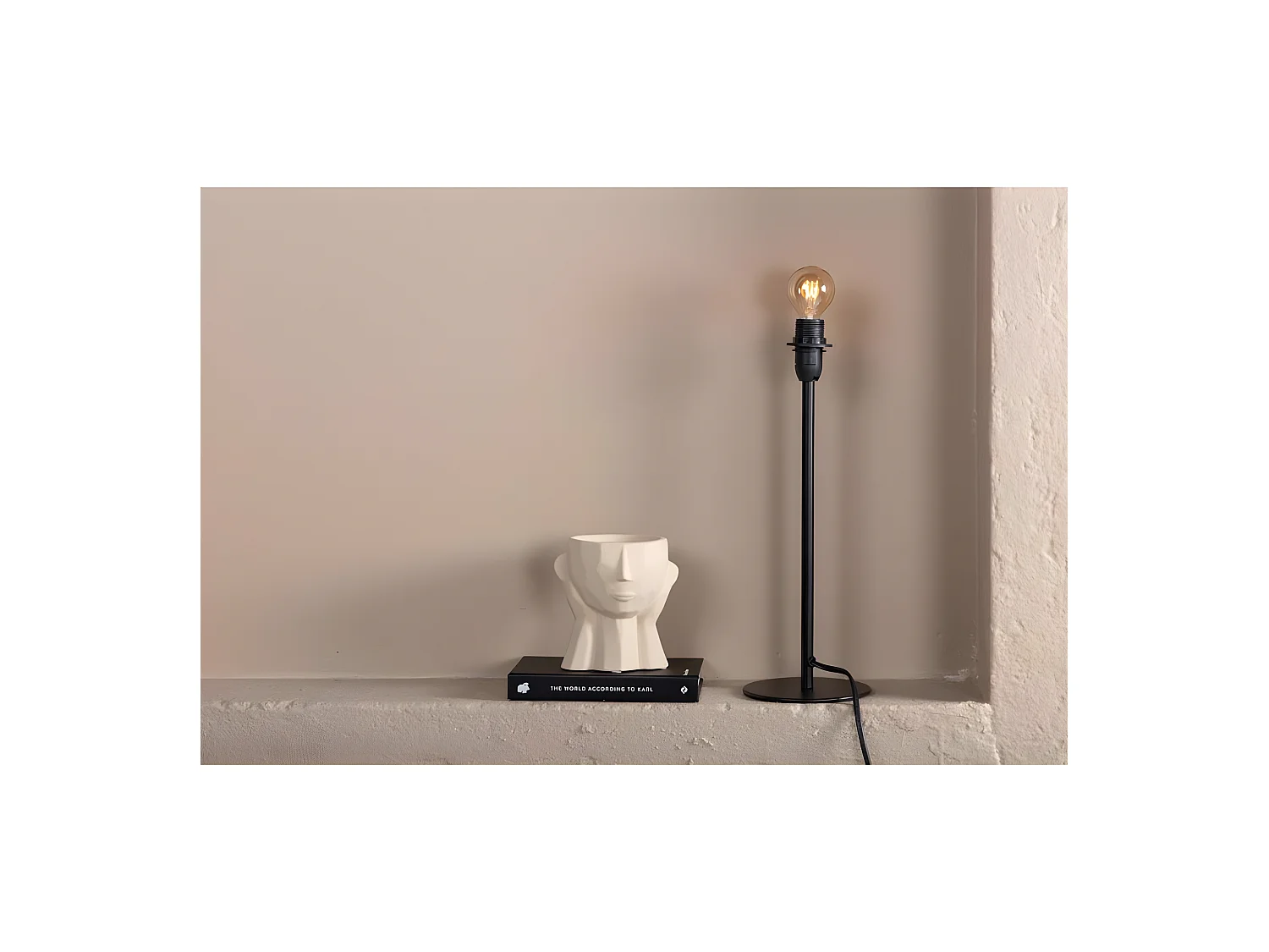 Lampada da tavolo in acciaio Dasir