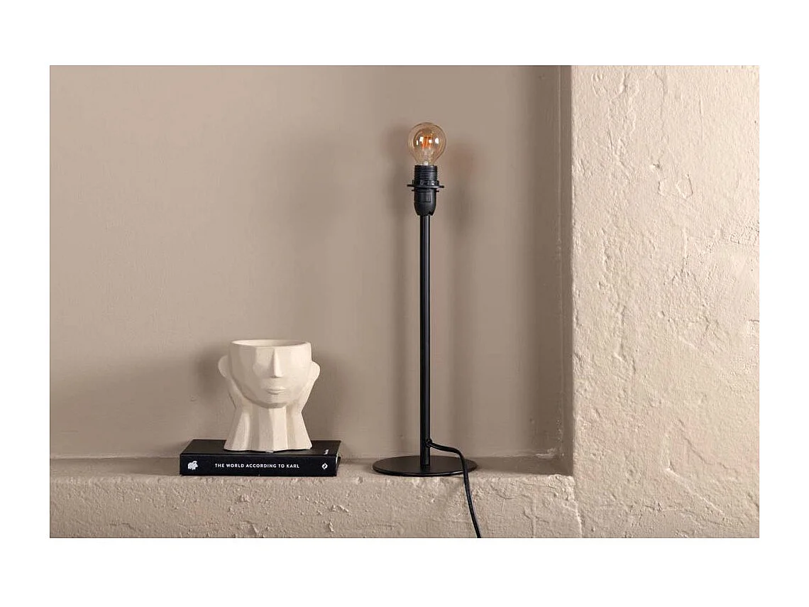 Dasir verlichting tafellamp 12x12x42,4cm  zwart.