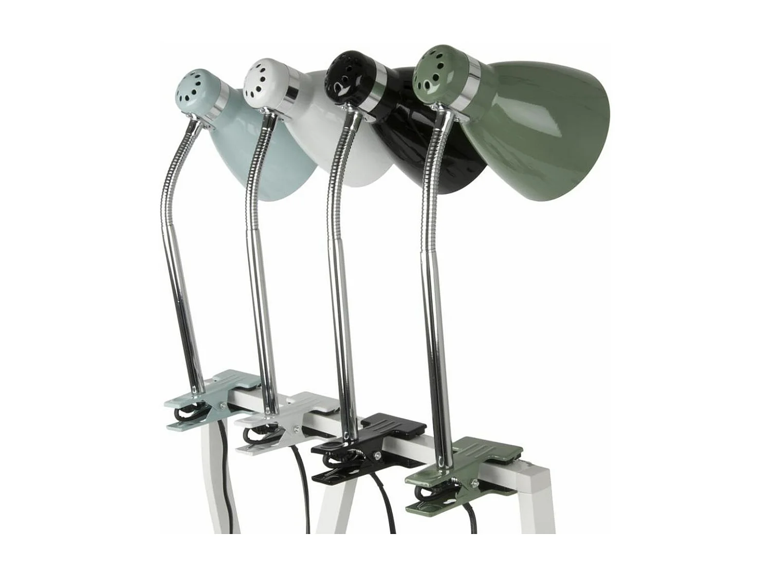 Lampe en métal à clipser Study Gris brumeux