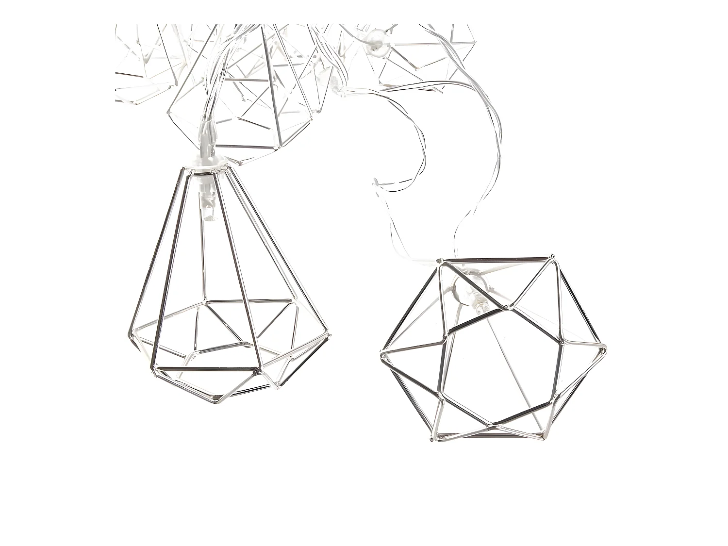 Guirlande Lumineuse Led "10 Diamants " 175cm Argent