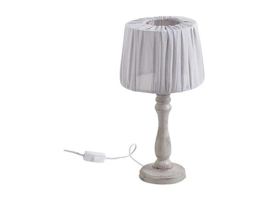 Nachttischlampe aus Holz