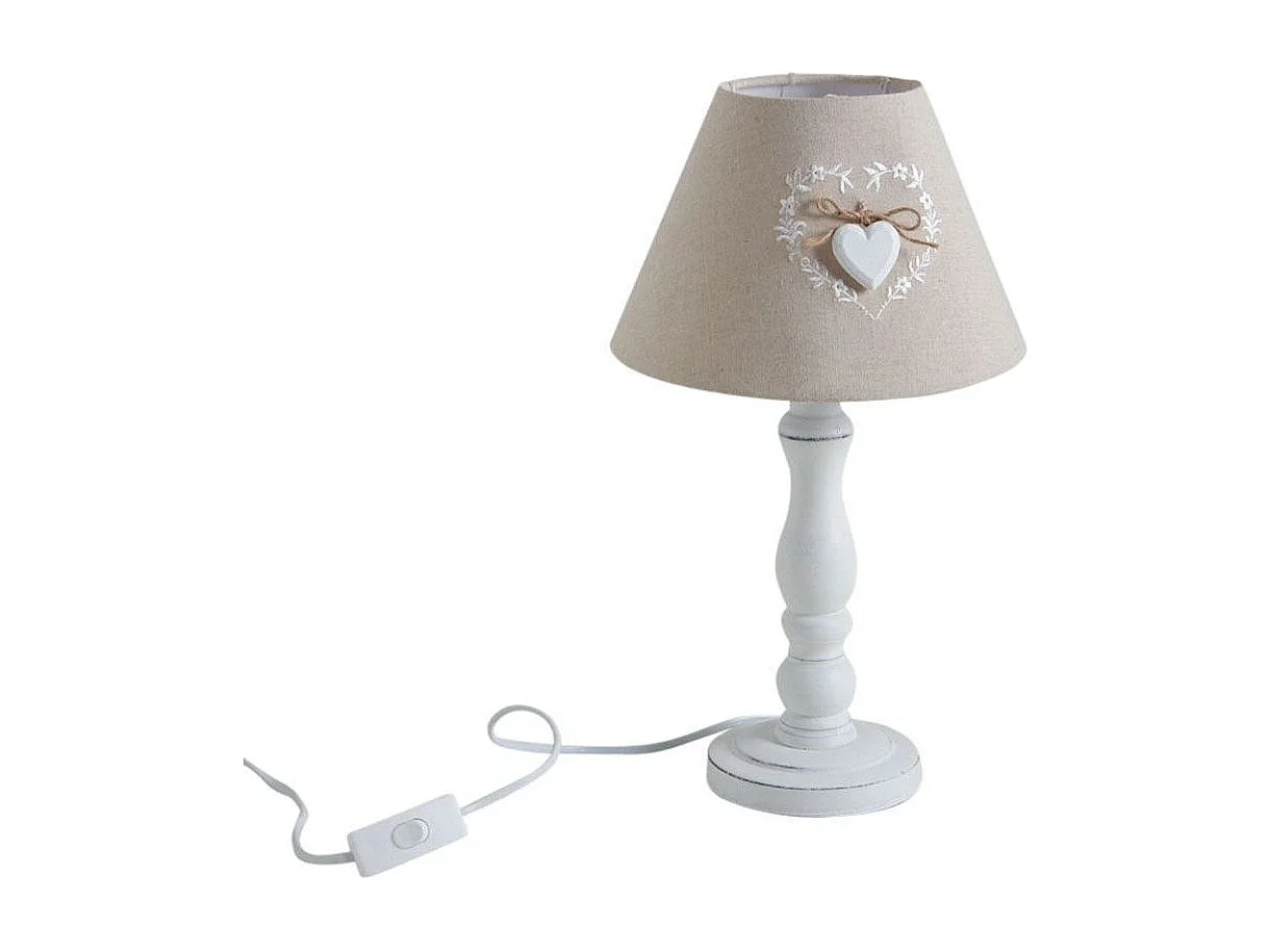 Lampe de chevet en bois Romantique
