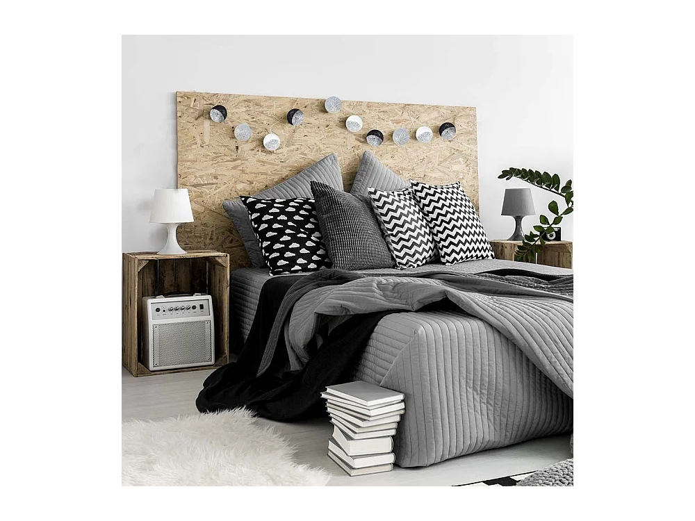 Guirlande Lumineuse à Led "10 Boules" 192cm Noir & Blanc