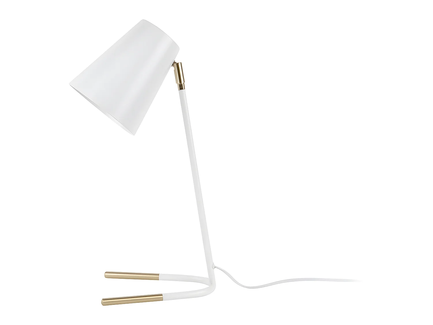 Lampe en métal à poser Noble Blanc