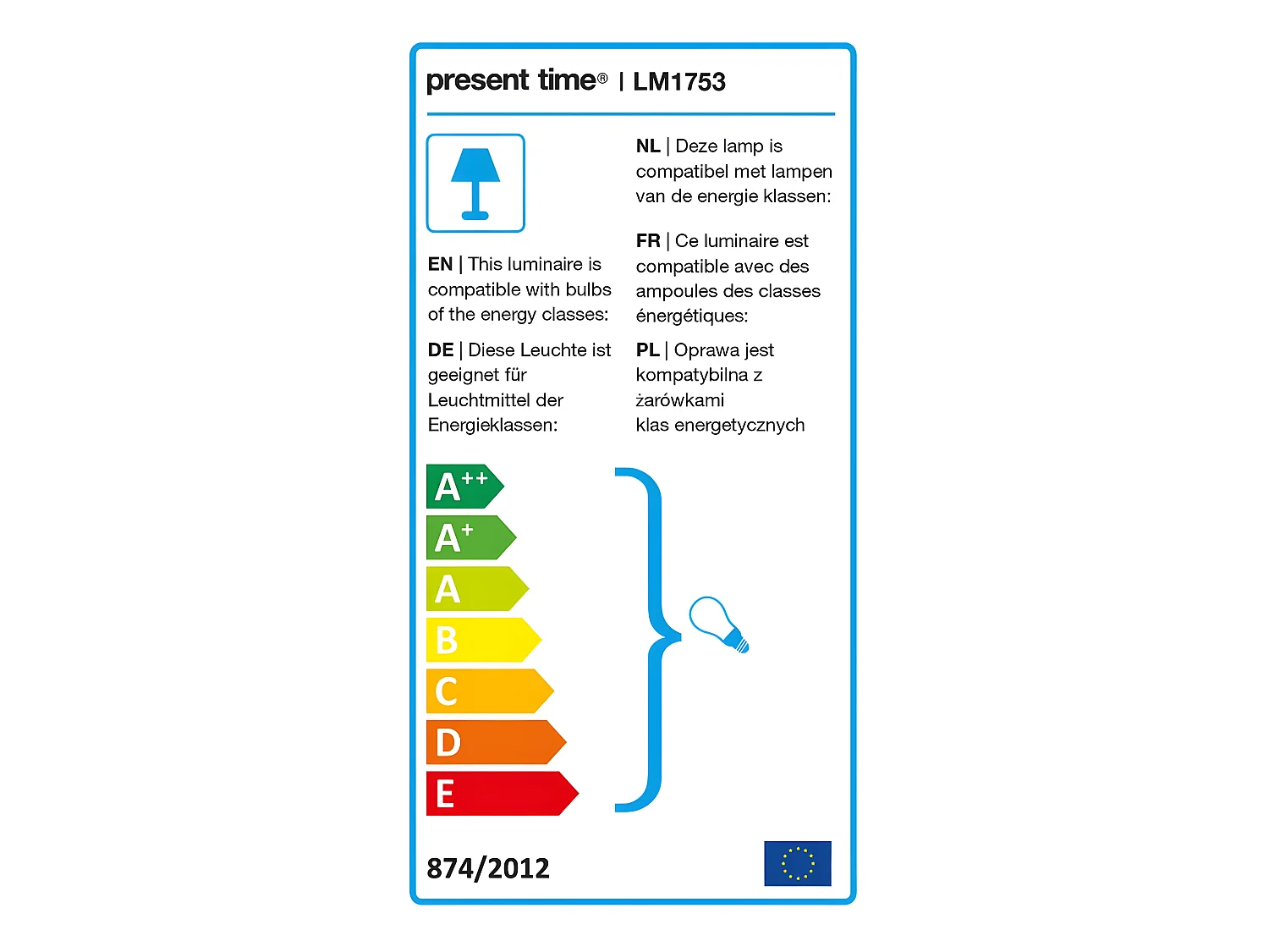 Lampe en métal à poser Noble Blanc