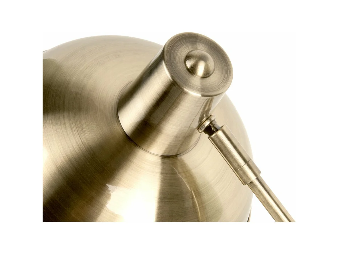 Stehlampe aus abgebürstetem Metall