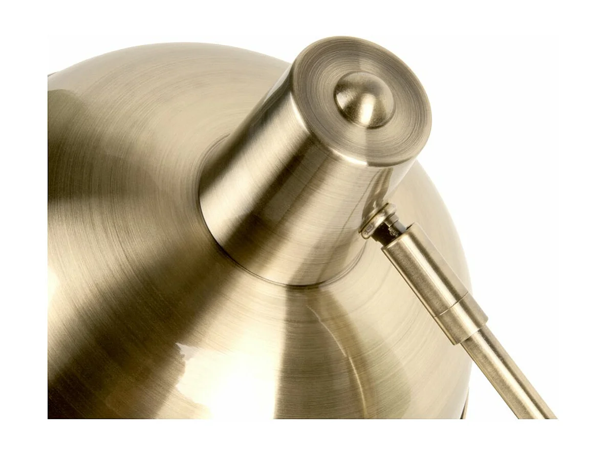 Lámpara de mesa de metal cepillado Hood