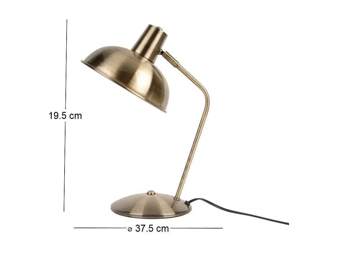 Lampe à poser en métal brossé Hood