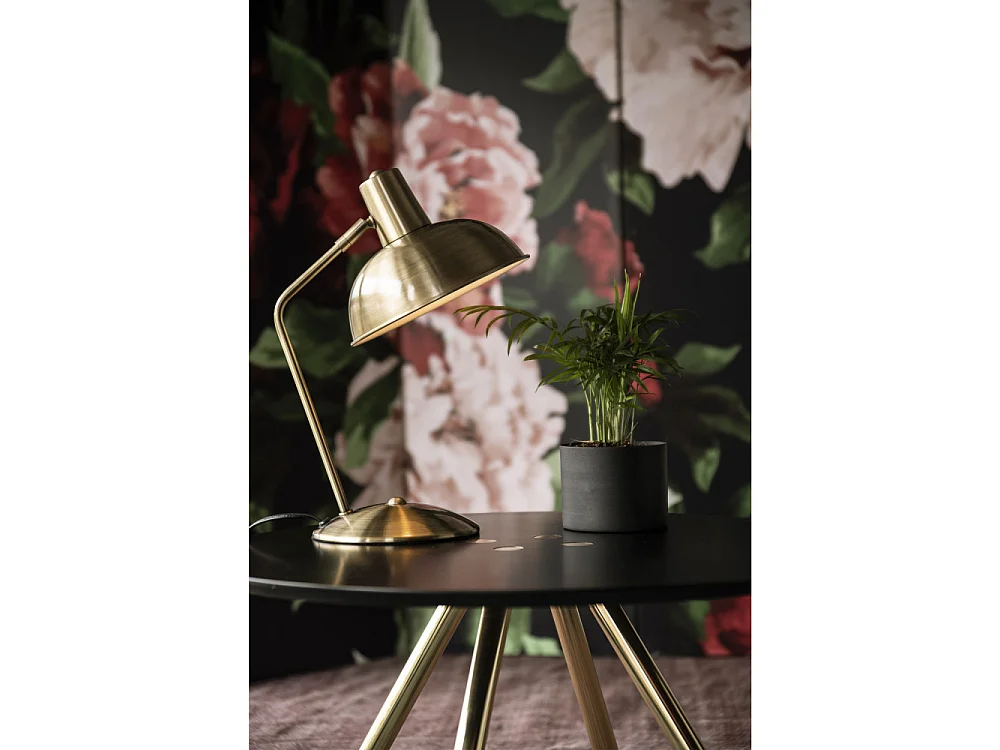 Lampe à poser en métal brossé Hood