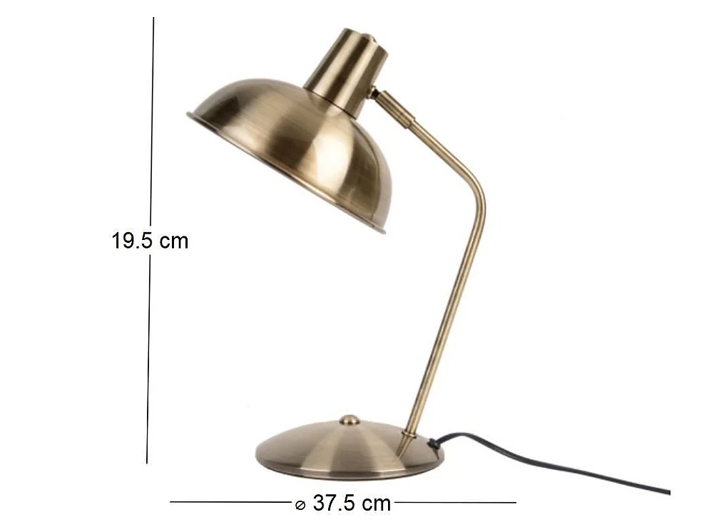 Lampe à poser en métal brossé Hood