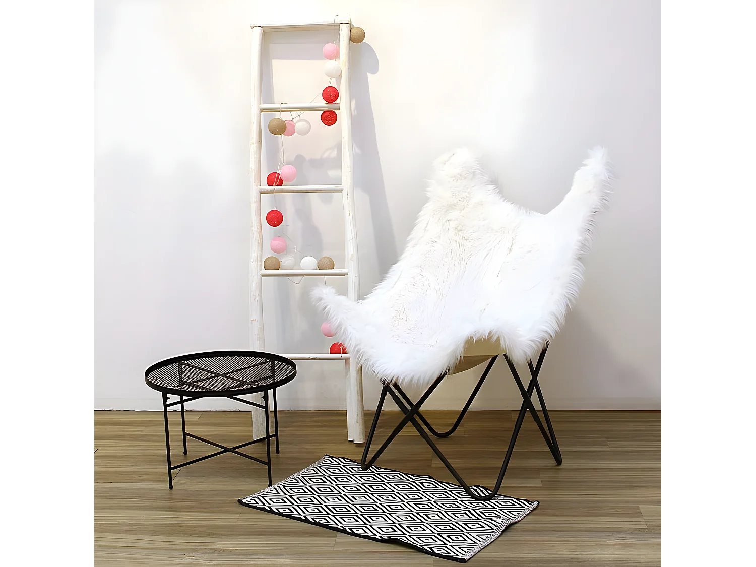 Guirlande Lumineuse à Led "10 Boules" 175cm Rose