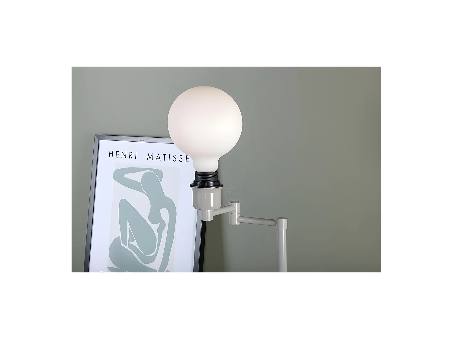 Lampe à Poser Design "Virro" 41cm Beige
