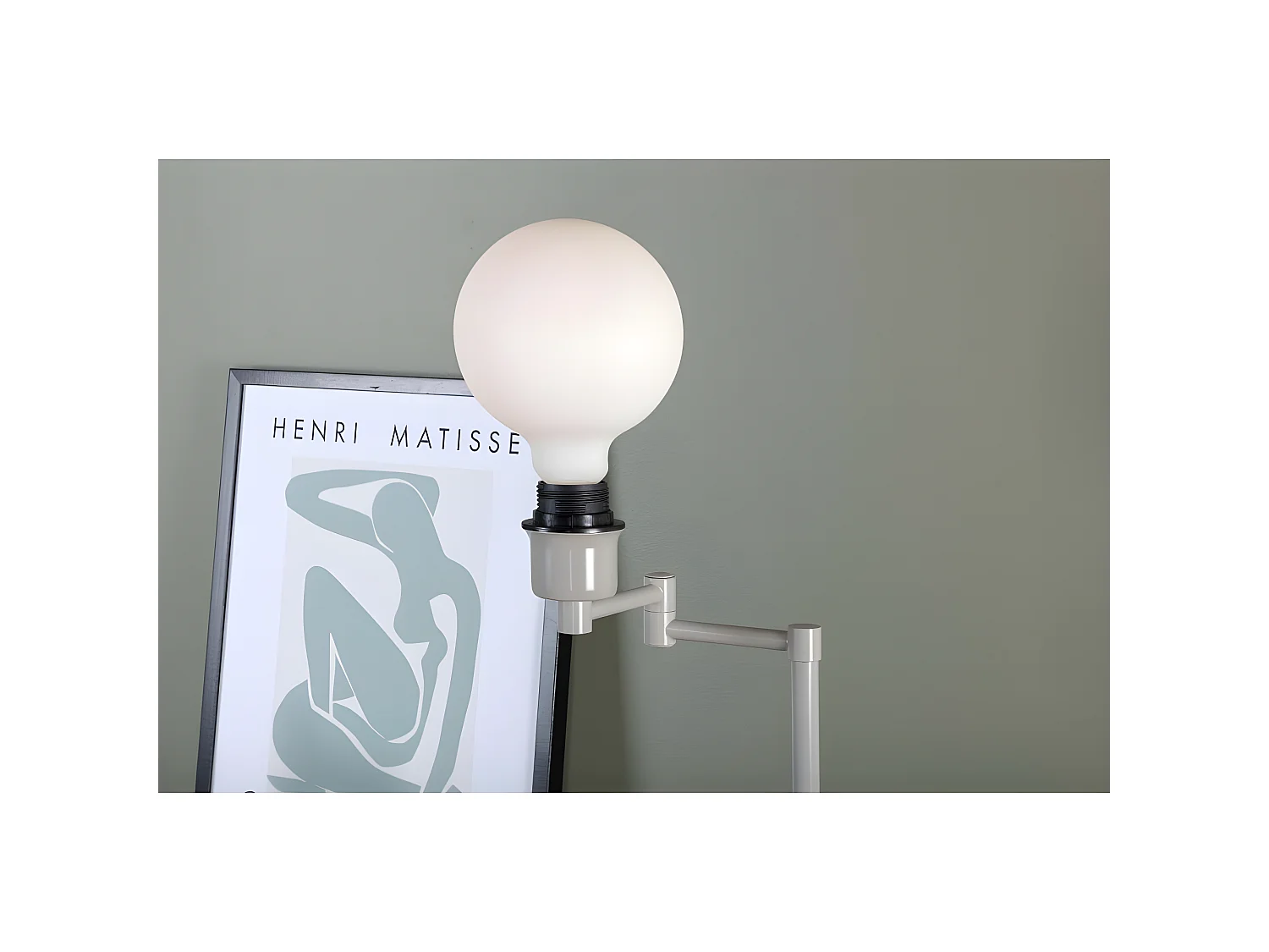 Lampe à Poser Design "Virro" 41cm Beige