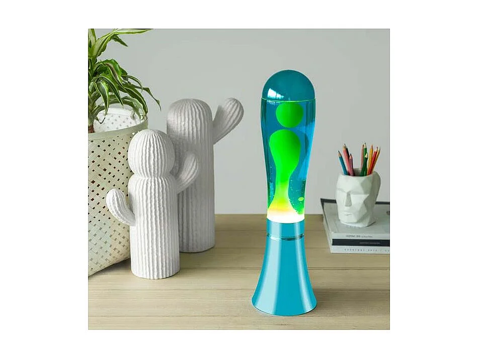 Lampe à poser en aluminium et verre Magma