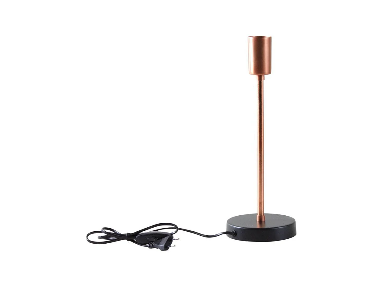 Pied de lampe métal cuivré