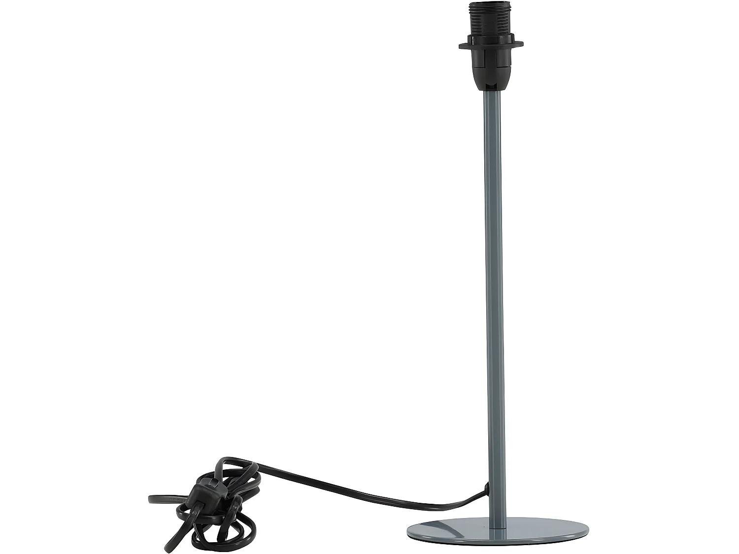 Dasir verlichting tafellamp 12x12x42,4cm  grijs, zwart.