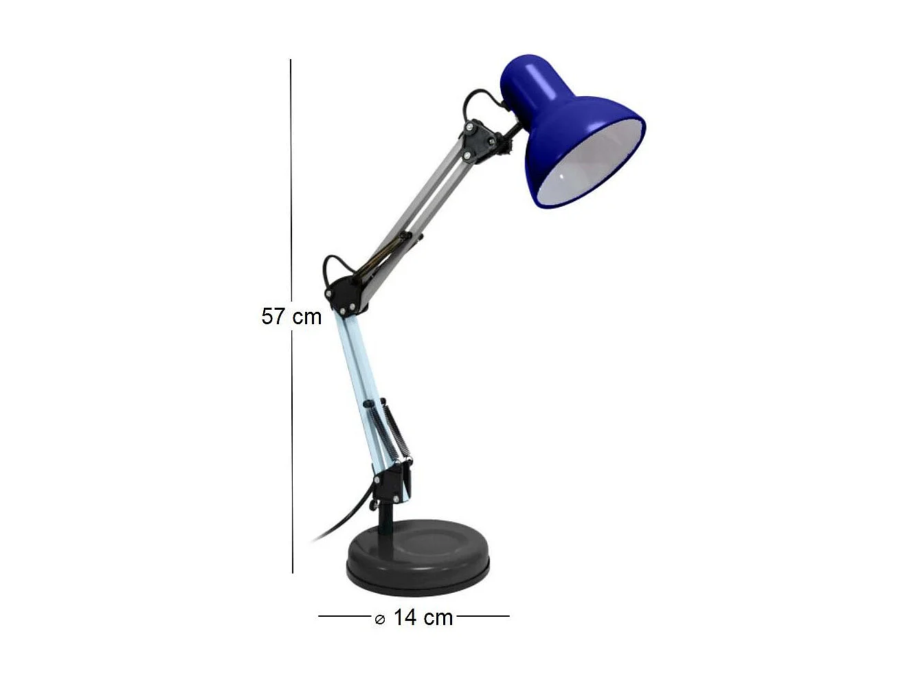 Lámpara de escritorio de metal Ralph