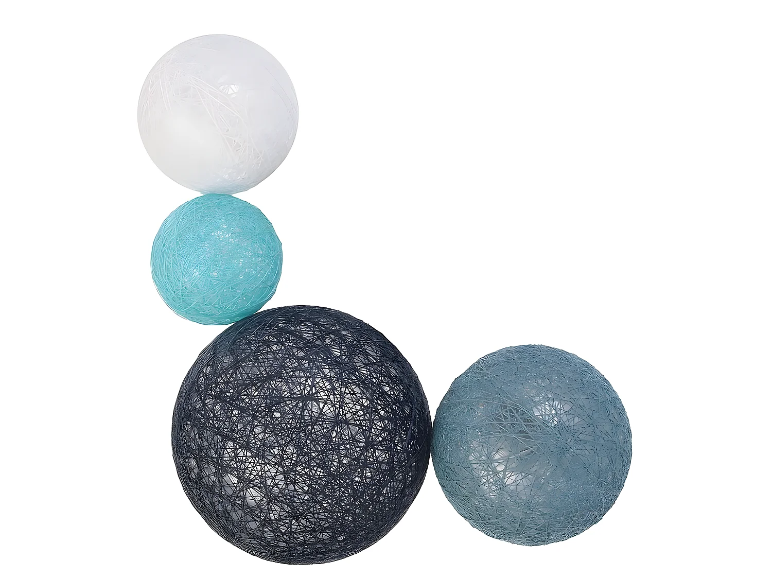 Guirlande Boules 10 Led "Multi Taille" 192cm Bleu