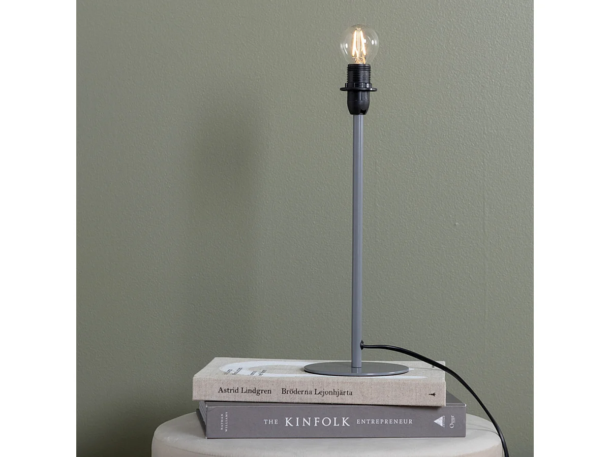 Pied de Lampe à Poser "Dasir" 43cm Gris