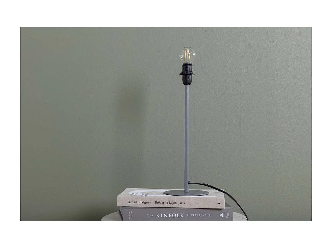 Pied de Lampe à Poser "Dasir" 43cm Gris