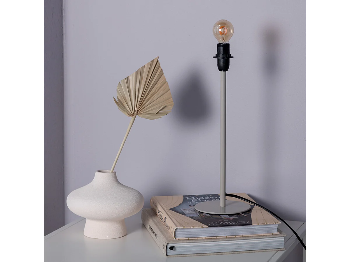 Pied de Lampe à Poser "Dasir" 43cm Beige