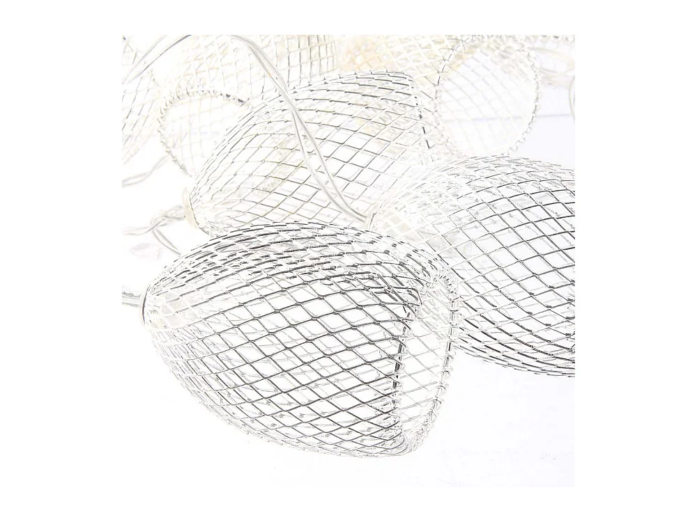 Guirlande Lumineuse Led "10 Cloches" 175cm Argent