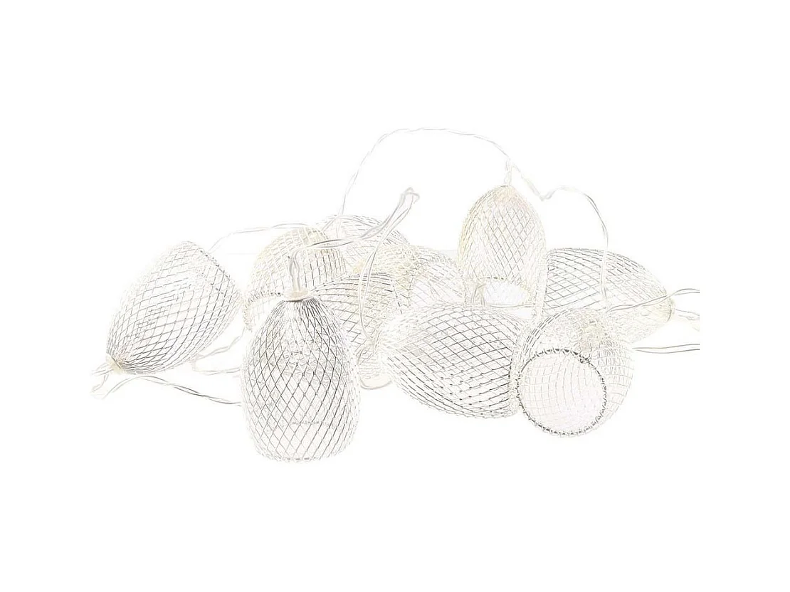 Guirlande lumineuse 10 cages argentées 1
