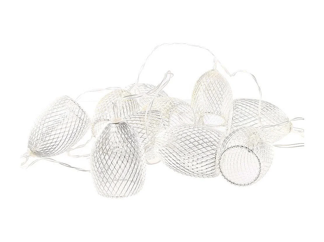 Guirlande Lumineuse Led "10 Cloches" 175cm Argent