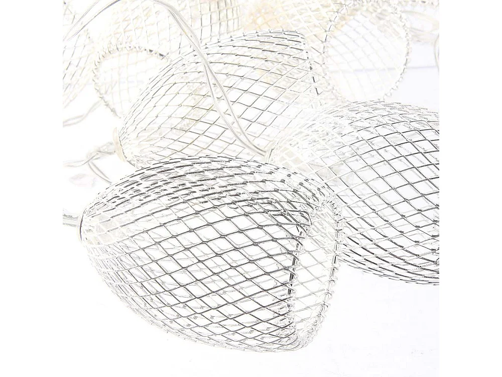 Guirlande Lumineuse Led "10 Cloches" 175cm Argent