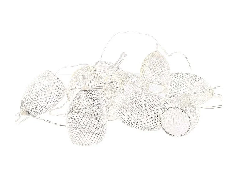Guirlande Lumineuse Led "10 Cloches" 175cm Argent