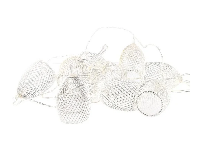 Guirlande Lumineuse Led "10 Cloches" 175cm Argent