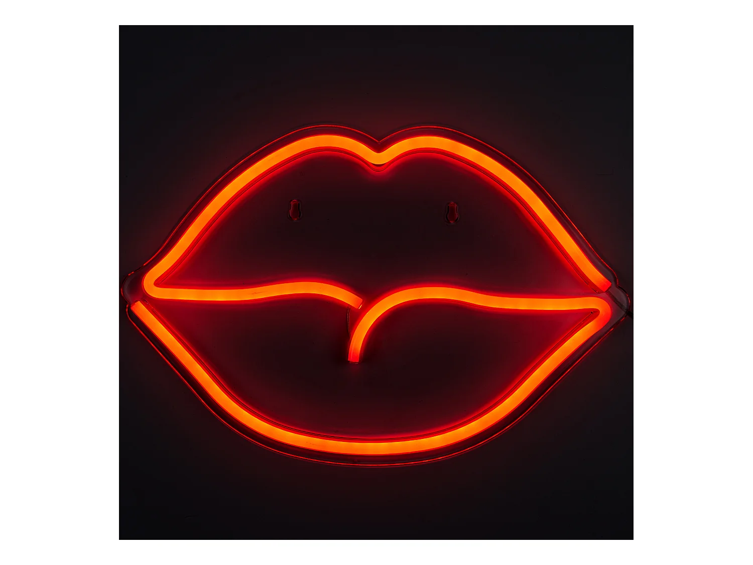 Lampe Neon Bouche Acrylique Usb Rouge