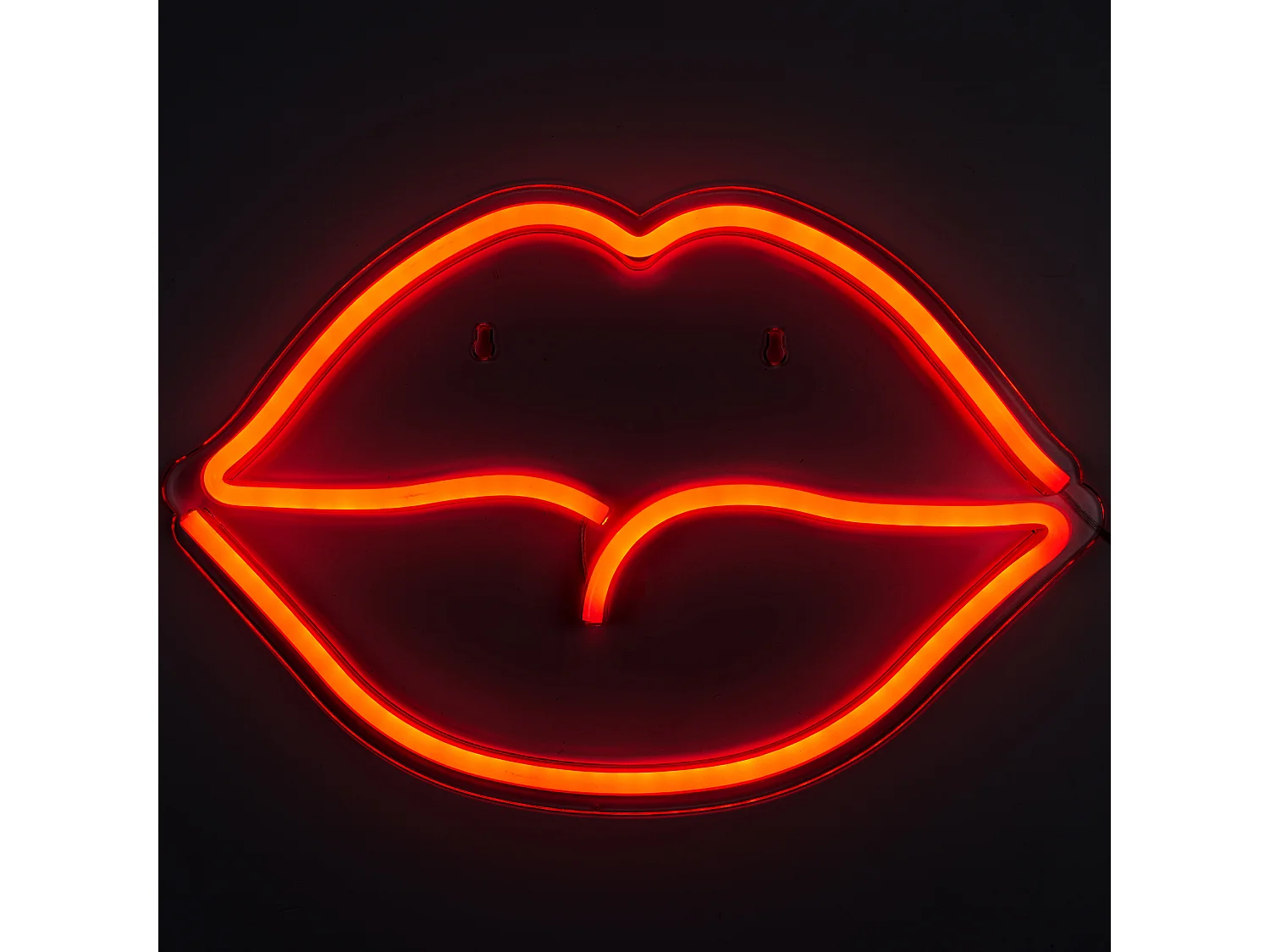 Lampe Neon Bouche Acrylique Usb Rouge