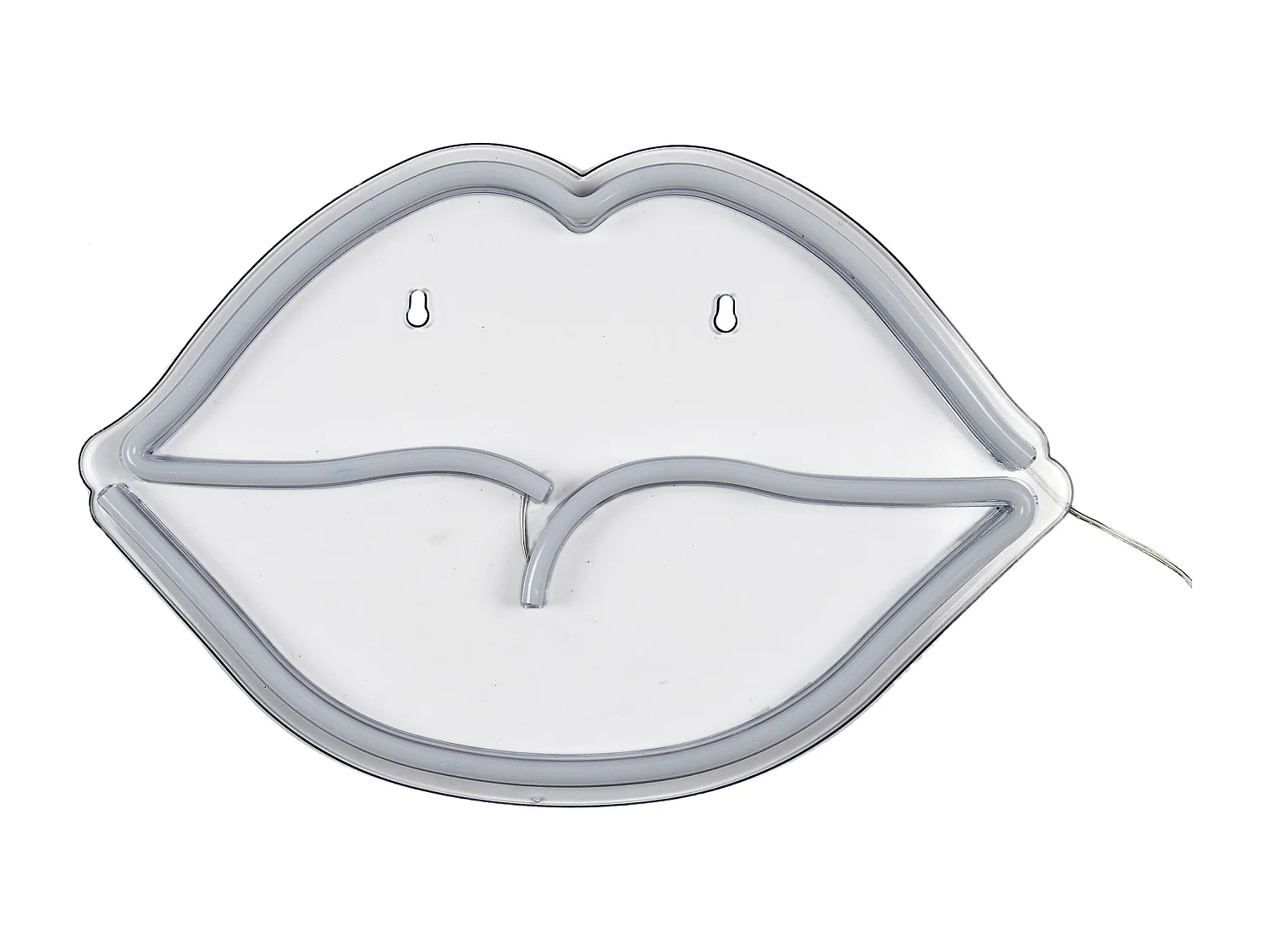 Lampe Neon Bouche Acrylique Usb Rouge