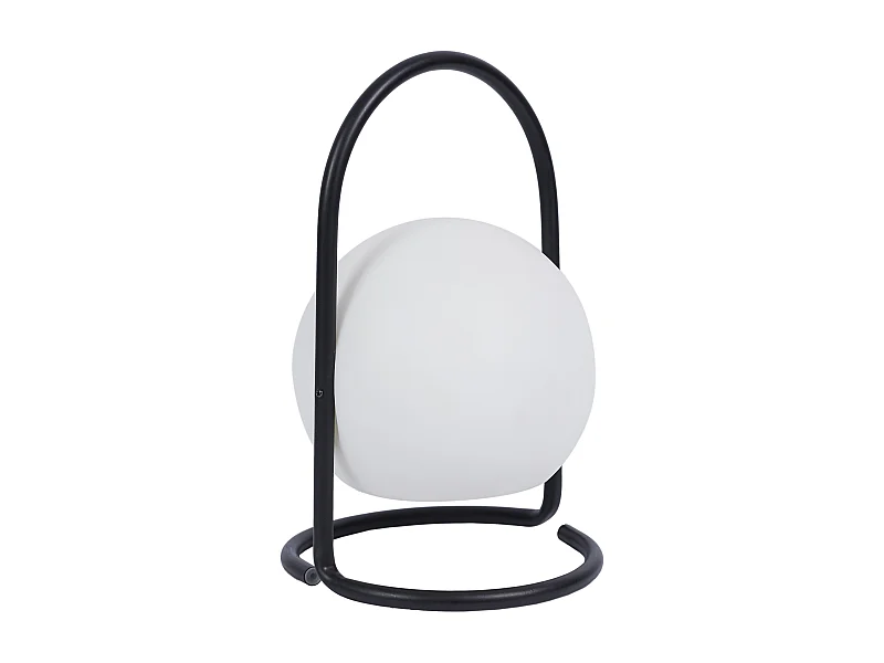 Lampe Ronde Decorative Interieur Et Exterieur Noir, Blanc