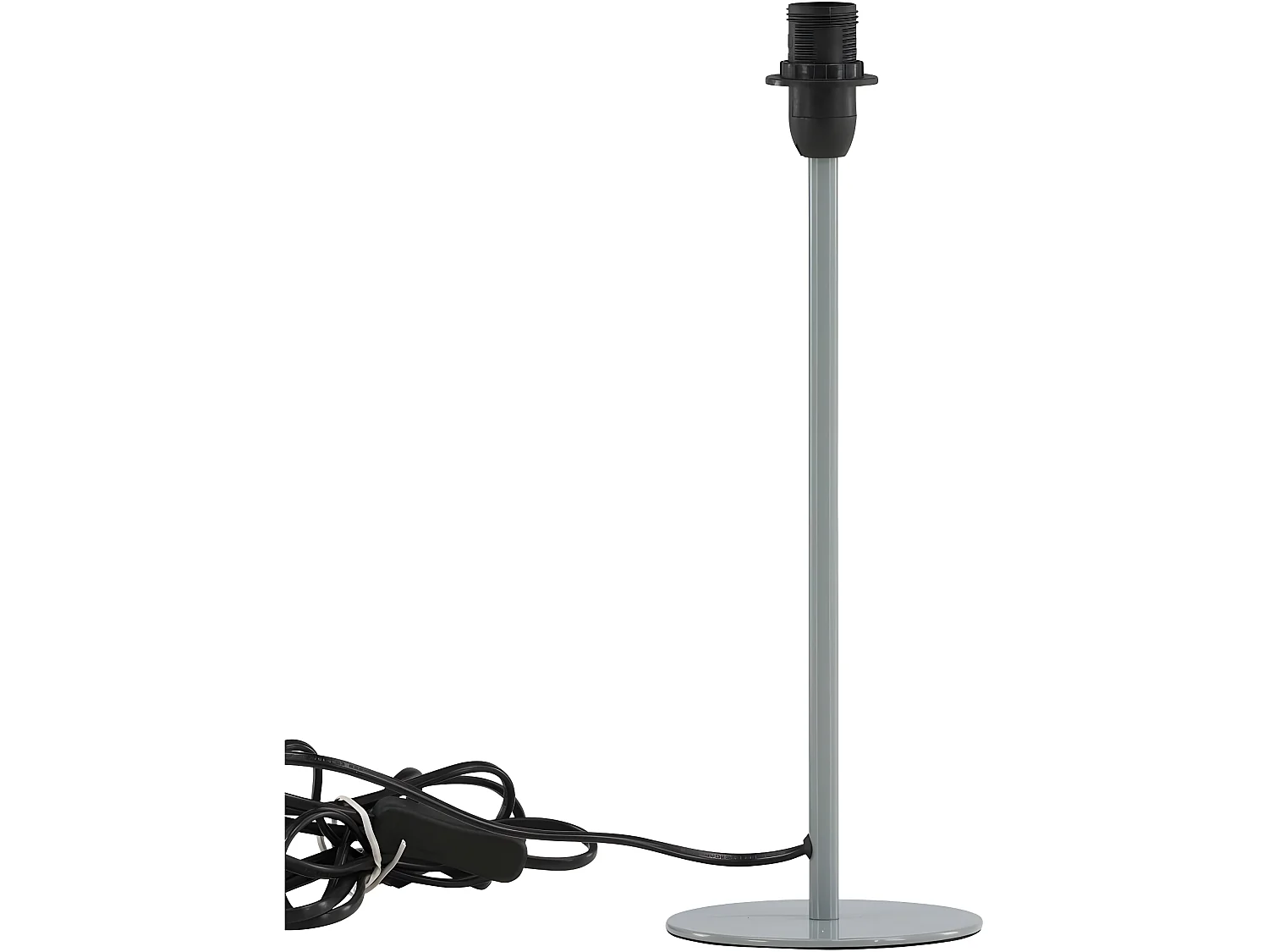 Dasir verlichting tafellamp 12x12x42,4cm lichtgrijs.