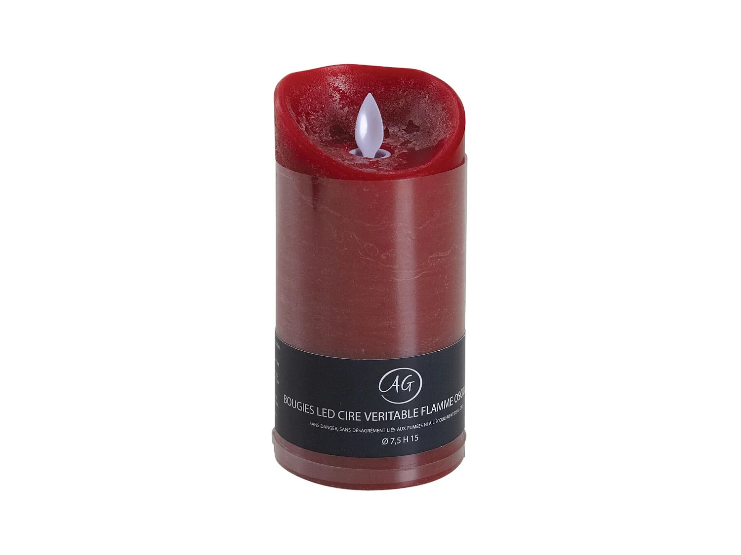 Grande bougie à LED parfumée Fruits Rouges Grand modèle