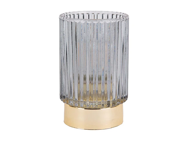 Portavelas con vela LED Line