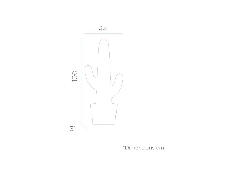 Lampadaire extérieur à led Kaktus 100 cm Alimentation électrique